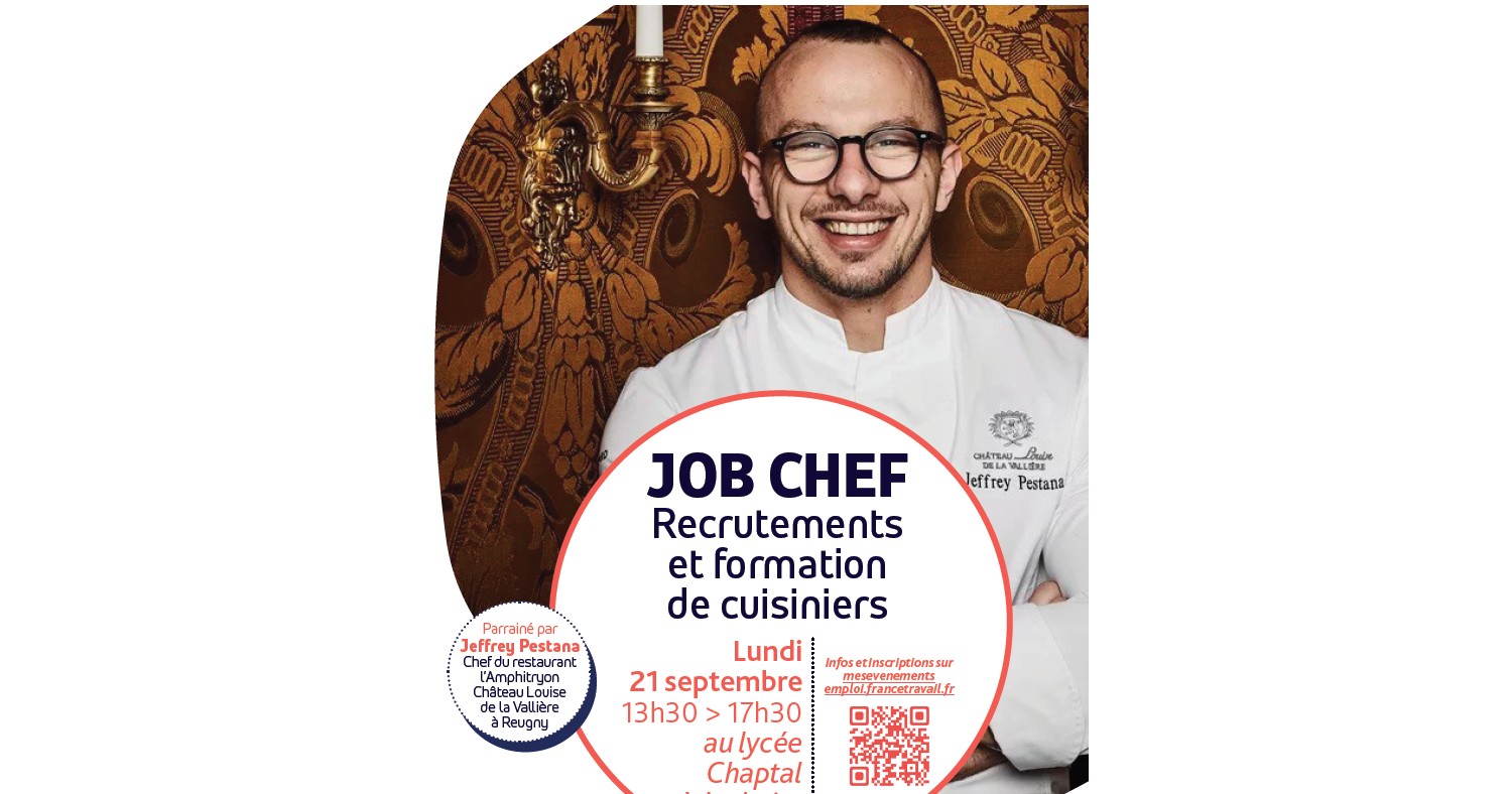 Job Chef Amboise le lundi 21 septembre 2026